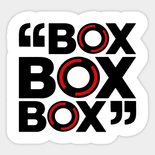 Box Off Race Sticker